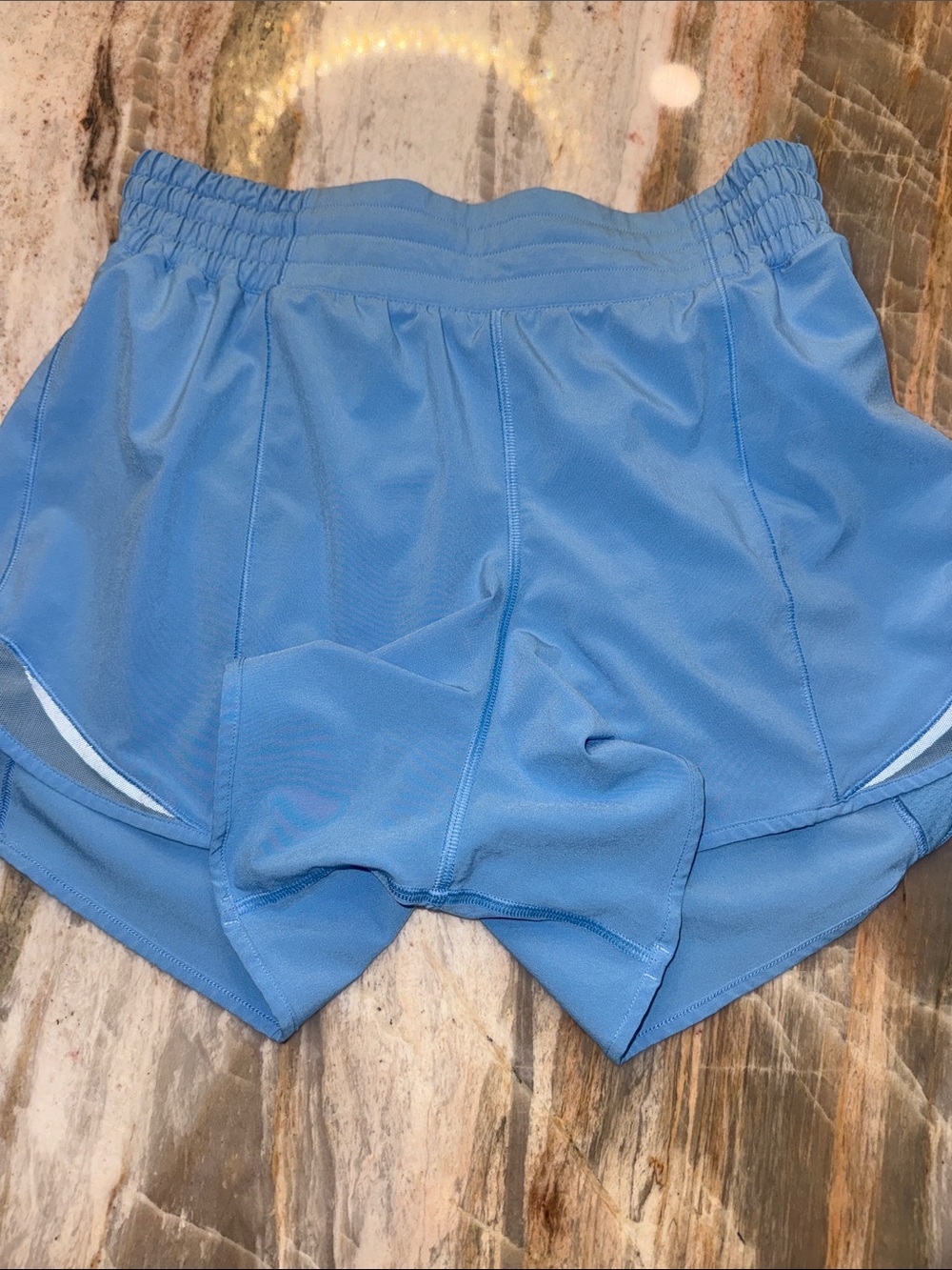 🔥 Lululemon Hotty Hot High-Rise Lined Short 4" Aero Blue SIZE 6 - Picture 6 of 13